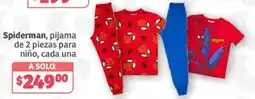 Soriana Híper Spiderman, pijama de 2 piezas para niño, cada una oferta