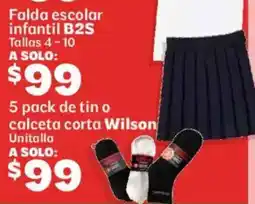 Soriana Híper B2S Falda escolar infantil oferta