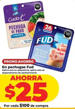 HEB Fud pechugas de pavo virginia oferta