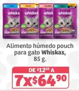 Soriana Híper Whiskas alimento húmedo pouch para gato oferta