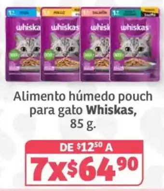 Soriana Híper Whiskas alimento húmedo pouch para gato oferta