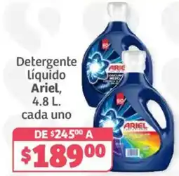 Soriana Híper Detergente líquido Ariel oferta