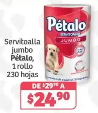 Soriana Híper Pétalo servitoalla jumbo oferta