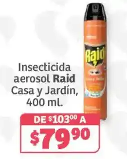 Soriana Híper Raid Insecticida aerosol Casa y Jardín oferta