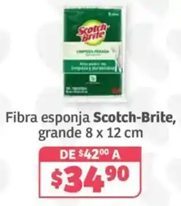Soriana Híper Scotch-Brite fibra esponja oferta