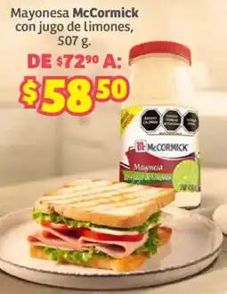 Soriana Híper Mayonesa McCormick con jugo de limones oferta