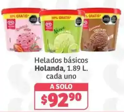 Soriana Híper Helados básicos Holanda oferta