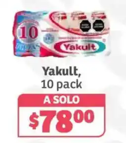 Soriana Híper Yakult, 10 pack oferta