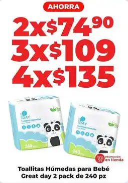HEB Great day - toallitas húmedas oferta