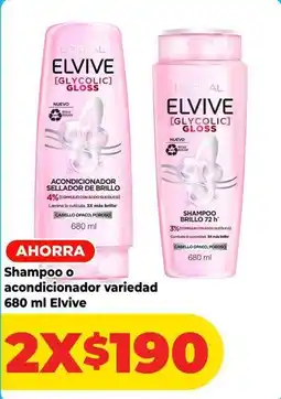 HEB Elvive - shampoo o acondicionador oferta