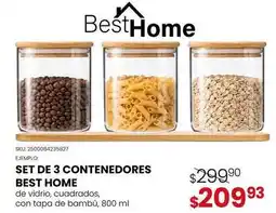 Woolworth Best home - set de 3 contenedores oferta