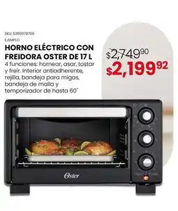 Woolworth Oster - horno electrico con freidora de 17l oferta