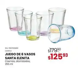 Woolworth Santa elenita - juego de 6 vasos oferta