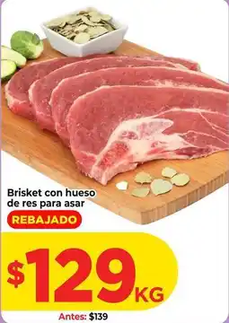 HEB Brisket con hueso de res para asar oferta