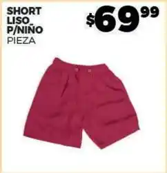 Merco Short liso p/niño pieza oferta