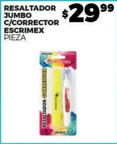 Merco Jumbo - resaltador jumbo c/corrector oferta