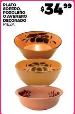 Merco Plato sopero, pozoelro o avenero decorado oferta