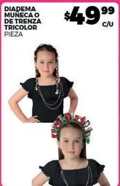 Merco Diadema muñeca o de trensa tricolor pieza oferta