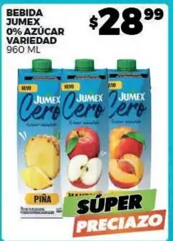 Merco Jumex - bebida jumex cero 0% azúcar oferta