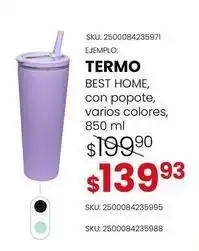 Woolworth Best home - termo con popote oferta