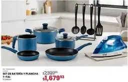 Woolworth T-fal - set de bateria y plancha oferta