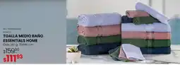 Woolworth Essentials home - toalla medio bano oferta