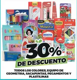 Merco Maped todos los colores, equipo de geometria, sacapuntas, pegamentos y plastilinas oferta