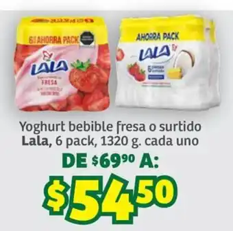 Lala yoghurt bebible fresa o surtido