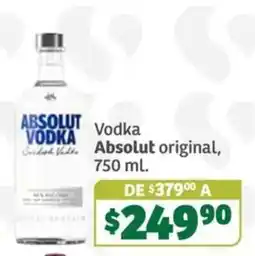 Soriana Súper Absolut Vodka oferta
