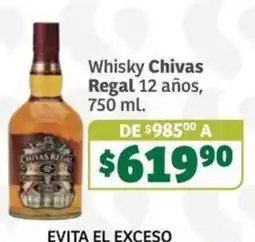 Soriana Súper Whisky Chivas Regal 12 años oferta