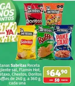Soriana Súper Patodos Sabritas Receta oferta