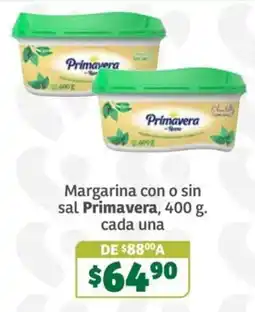 Soriana Súper Primavera margarina con o sin sal oferta