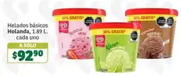 Soriana Súper Helados básicos Holanda oferta