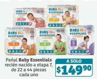 Soriana Súper Baby Essentials pañal recién nacido a etapa 7 oferta