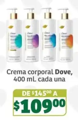 Soriana Súper crema corporal dove oferta