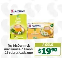 Soriana Súper McCormick té de manzanilla o limón oferta