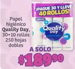 Soriana Súper Quality Day papel higienico oferta