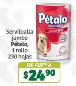 Soriana Súper Pétalo servitoalla jumbo oferta