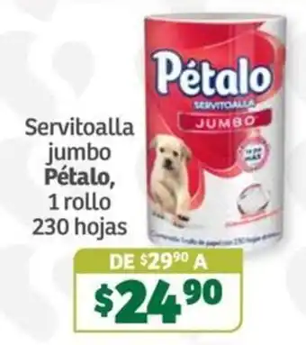 Soriana Súper Pétalo servitoalla jumbo oferta