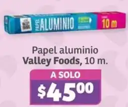 Soriana Súper Valley Foods papel aluminio oferta