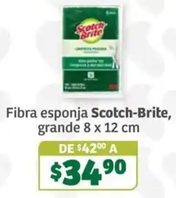 Soriana Súper Scotch-Brite fibra esponja oferta