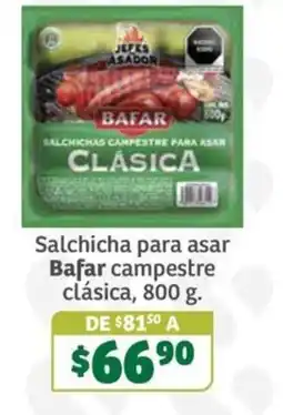 Soriana Súper Bafar salchicha para asar campestre clásica oferta