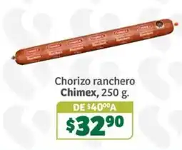 Soriana Súper Chimex chorizo ranchero oferta