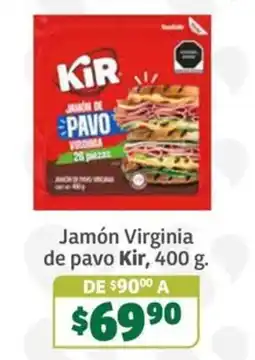 Soriana Súper Kir jamón de pavo virginia oferta
