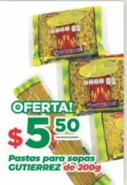Super Gutiérrez Gutierrez pastas para sopas oferta