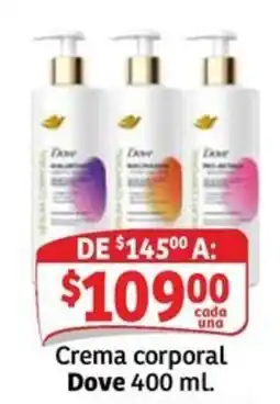 Soriana Express Dove Crema corporal oferta