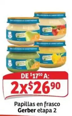 Soriana Express Gerber papillas en frasco etapa 2 oferta