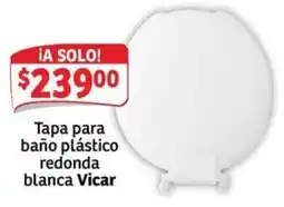 Soriana Express Vicar tapa para baño plástico redonda blanca oferta
