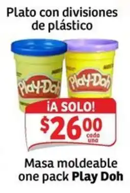 Soriana Express Play Doh Plato con divisiones de plástico oferta