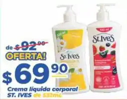 Super Gutiérrez St. Ives Crema liquida corporal oferta
